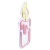 Northlight LED Lighted Neon Style Red Candle Christmas Window Silhouette, 12" view 4