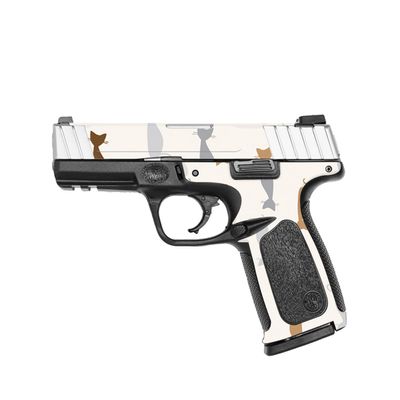 MightySkins Skin Compatible with Smith & Wesson SD VE Series - Cat Lady | Protective, Durable, and Unique Vinyl Decal wrap Cover | Easy to Apply, Remove, and Change Styles | Made in The USA