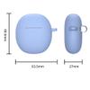 Soft Silicone Skin Case for Vivo TWS Air, Shock-Absorbing Case Cover Accessories with Keychain for Men Teens Boys Girls Women for Vivo TWS Air view 3