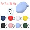Soft Silicone Skin Case for Vivo TWS Air, Shock-Absorbing Case Cover Accessories with Keychain for Men Teens Boys Girls Women for Vivo TWS Air view 4