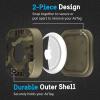 Pelican Protector 1-Pack AirTag Holder - Air Tag Case with 3M Adhesive Sticker - Rugged Shockproof AirTag Cover - Hidden Air Tag Holder Stick On Mount for Travel Luggage Bike Car Remote - Camo view 3