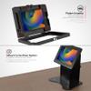 Anti-Theft Kiosk Stand  CTA Secure Enclosure Desk Mount with Printer Shelf Compartment for Retail Pos, Ordering Screens for iPad 11th Gen (A16) - iPad Air 11" - Pro 11" & More - Black (PAD-PARAFPDM) view 2