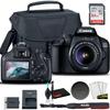 Canon EOS 4000D DSLR Camera with 18-55mm Lens, EOS Bag, Sandisk Ultra 64GB Card, Cleaning Set and More (Renewed) view 1