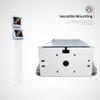 Dual Tablet Enclosure Mount  CTA Dual Acrylic Enclosure Desk Mount with Storage Compartment for iPad Air 11" M2 (2024) - iPad Pro 11" M4 (2024) & More - White (PAD-2VDMWA) view 4
