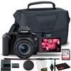 Canon EOS Rebel SL3 DSLR Camera with 18-55mm Lens (Black), EOS Bag, Sandisk Ultra 64GB Card, Cleaning Set and More (Renewed) view 1