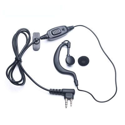 2Pin Advanced G Shape Clip-Ear PTT Headset Earpiece Mic for Motorola 2 Way Radios GP88S GP300 GP68 GP2000 GP88 GP3188 CP040 CP1200 A8 A6 A10 A12 HYT TC500 TC600 TC700 Walkie Talkie