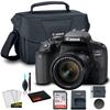 Canon EOS 800D DSLR Camera with 18-55mm Lens (1894C002AA), EOS Bag, Sandisk Ultra 64GB Card, Clean and Care Kit (Renewed) view 1