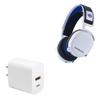 BoxWave Charger Compatible with SteelSeries Artcis 7P+ Wireless - PD miniCube (20W), 20W PD USB Type-C Wall Charger - Winter White view 1