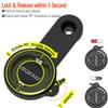 sincetop Bike Phone Holder, Aluminum Out-Front Bicycle Stem/Handlebar Phone Mount - 1S Quick Lock and Release Bicycle Phone Holder Universal for MTB Road Mountain Bikes, Action Cameras, Bike Lights view 4