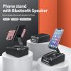 JTEMAN Cell Phone Stand with Bluetooth Speaker,Desktop Kitchen Gadgets Stand Speaker,Birthday Gifts for Women and Men view 2