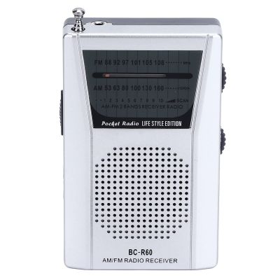 Huleo Small Radio, builtin Outdoor Portable Speaker, Pocket Radio, AM FM