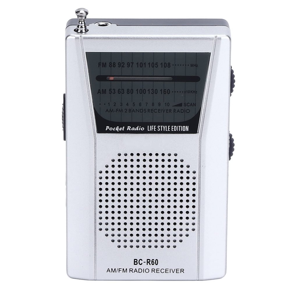 Huleo Small Radio, builtin Outdoor Portable Speaker, Pocket Radio, AM FM