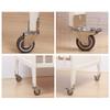 BOCbco 4Xnitureors, Swivelors, Transportors, 1.5"U-Shaped Solid Rubberors, with Screws/4 No Brakes/1.5In-M20 view 4