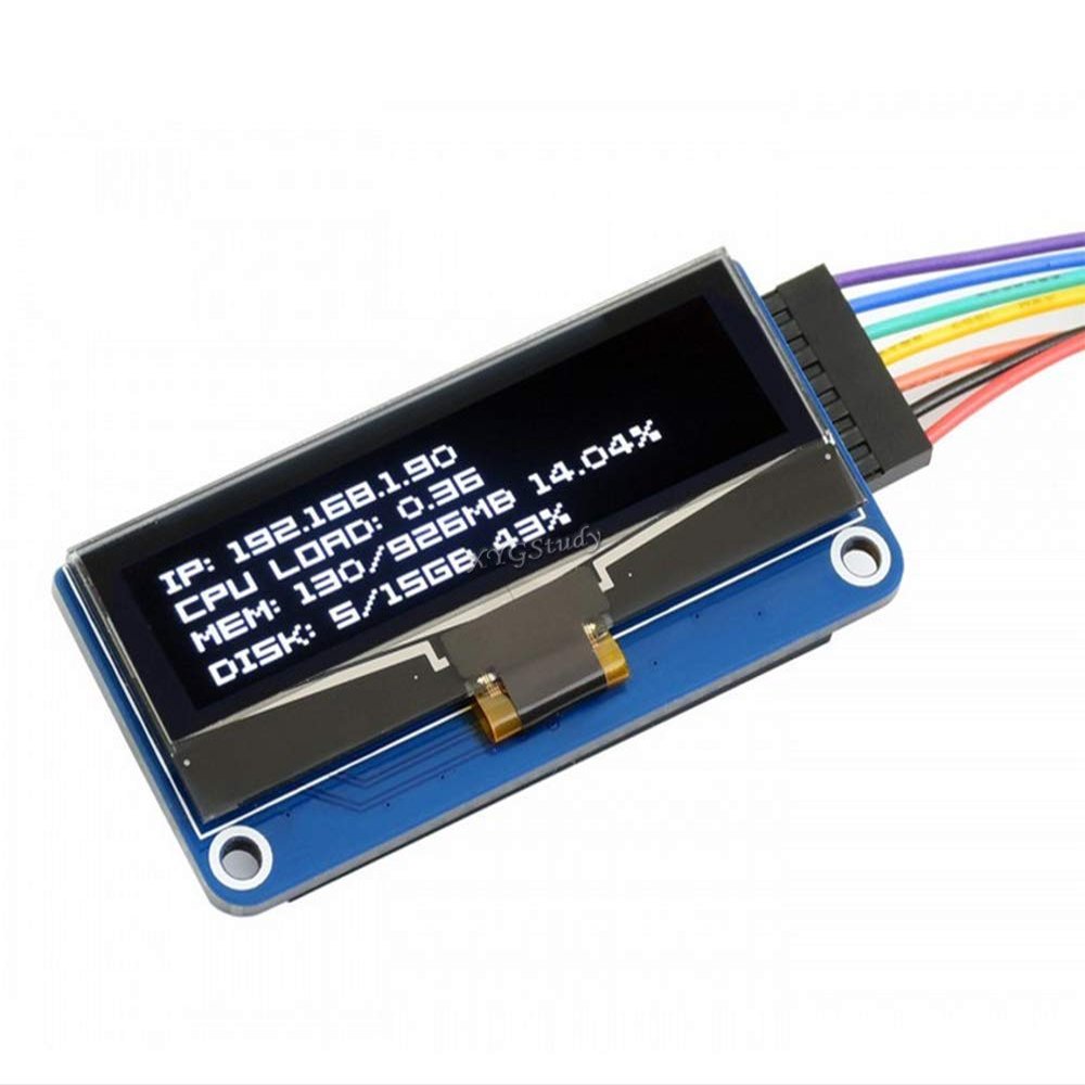 2.23inch 12832 OLED Display HAT for Raspberry Pi 4B/3B/2B/Zero/Zero W Jetson Nano SPI/I2C Interface Embedded SSD1305 Driver @XYGStudy