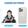 3D Motion Anime Car Decals Waterproof Stickers Anime Bumper Stickers for Car Automotive Laptop Window Ipad Skateboard Kids view 2