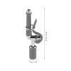 Alvinlite Pre-Rinse Spray Valve, Commercial High-Pressure Sink Faucet Sprayer, Dishwasher Faucet Pull-Down Sprayer Nozzle Head Replacement Kit for Kitchen Bathroom Wall Gray view 4