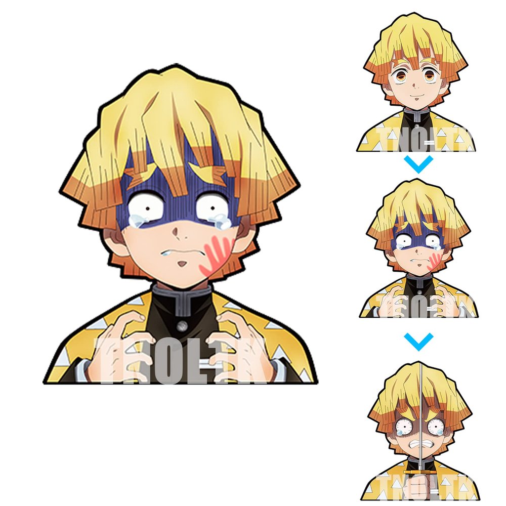 3D Motion Anime Car Decals Waterproof Stickers Anime Bumper Stickers for Car Automotive Laptop Window Skateboard Kids(DS-13)