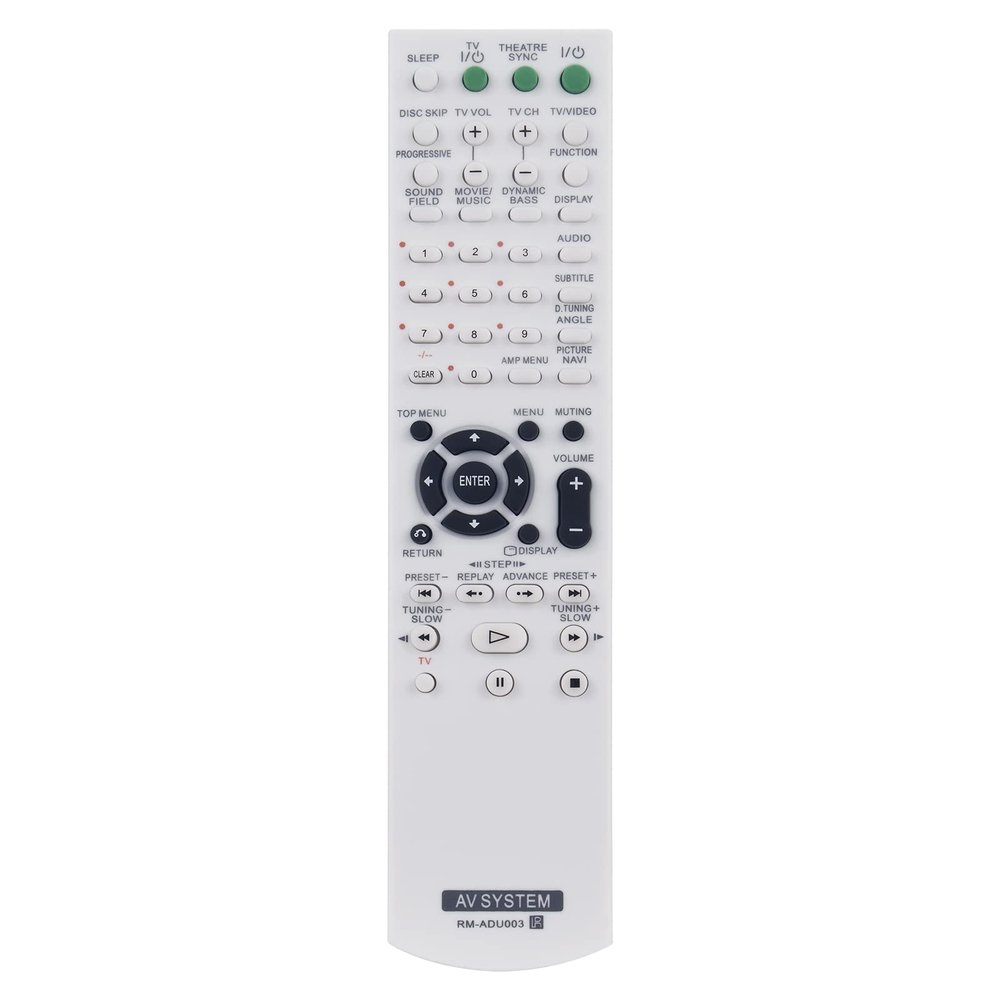New RM-ADU003 AV System Remote Control Replacement RM-ADU003 Replaced Remote Control fit for Sony Audio/Video Receiver RM-ADU003 RMADU003 RM ADU003 Remote Controller