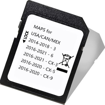 Latest Navigation sd Card for Maz-da 3 6 CX-3 CX-5 CX-9 Navigation SD Card Map USA/CA/MEX