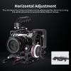Nitze 15mm Follow Focus Kit with 3 Reversible Drive Gears, 3 Marking Disks, Gear Ring Belt and Crank, A/B Hard Stops and 360 Infinity Zoom Adjustable Dual Rod Cine Follow Focus - MF15D view 4