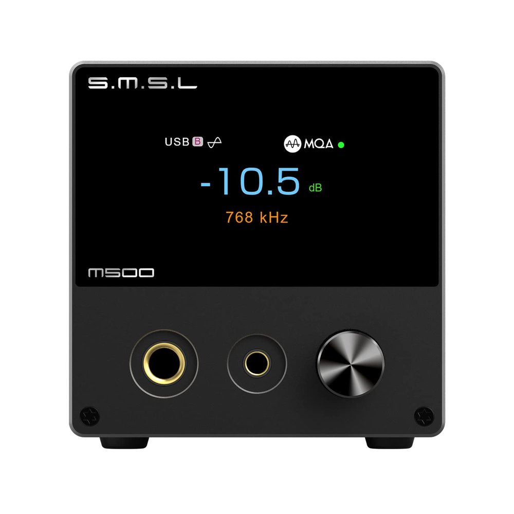 SMSL M500 MK3MQA Decoder ES9038Pro XU316 DSD512 32Bit/768kHz Bluetooth Audio DAC &Headphone Amplifier with Remote Control 3.5mm
