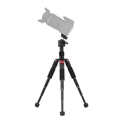 Camnoon K521 Portable 5-Section Extendable Aluminum Alloy Tripod with Mini Ball Head Low Center of Gravity 1/4inch Screw Mount Replacement for Canon Nikon Sony DSLR ILDC Cameras Max. Load 5kg 50cm