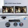 HDMI Matrix ARC 4 In 2 Out 4K HDR EDID 4K7.1/5.1/COPY Switch with SPDIF L/R Audio Extractor - Down-Scale 4K to 1080P,D-o-l-b-y Vision Atmos in Sync,HDMI Switch 4x2 CEC HDCP2.2 4K60 4:4:4 IR Remote Ext view 3