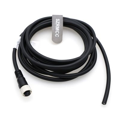 SZRMCC M12 A-Code 4 Pin Female to Bare Wire Sensor Actuator Cable for Industrial Camera Fieldbus Network Modules IO Link 22AWG (10m)