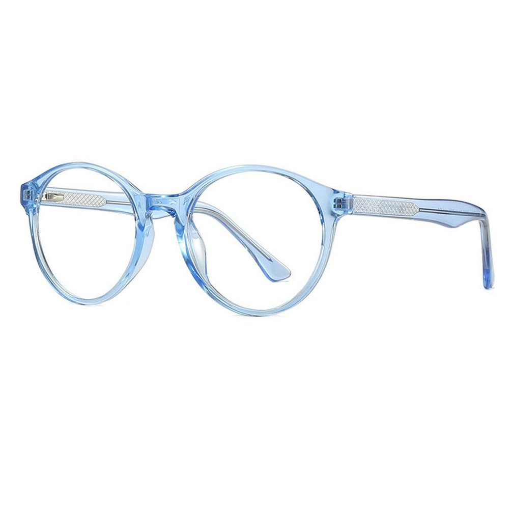 COTIA Blue Light Blocking Glasses for Women Men Stylish Round TR90 Frame Clear Lens Eyeglasses (blue, 3, multiplier_x)