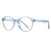 COTIA Blue Light Blocking Glasses for Women Men Stylish Round TR90 Frame Clear Lens Eyeglasses (blue, 3, multiplier_x) view 1