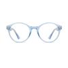 COTIA Blue Light Blocking Glasses for Women Men Stylish Round TR90 Frame Clear Lens Eyeglasses (blue, 3, multiplier_x) view 2