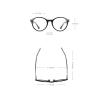 COTIA Blue Light Blocking Glasses for Women Men Stylish Round TR90 Frame Clear Lens Eyeglasses (blue, 3, multiplier_x) view 4