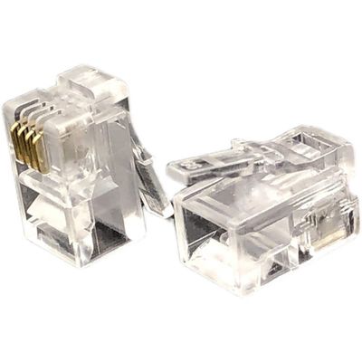 Coorle RJ9 4P4C Modular Plug w=7.62mm for Telephone handset -500PCS
