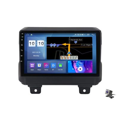 9 Inch Android 11.0 Double Din Car Stereo Car Radio Head Unit for J-eep Wrangler 2018-2022 Support CarPlay DAB+ Bluetooth/Wifi/4G/DVR/DVD/GPS/USB/SD/SWC/TPMS