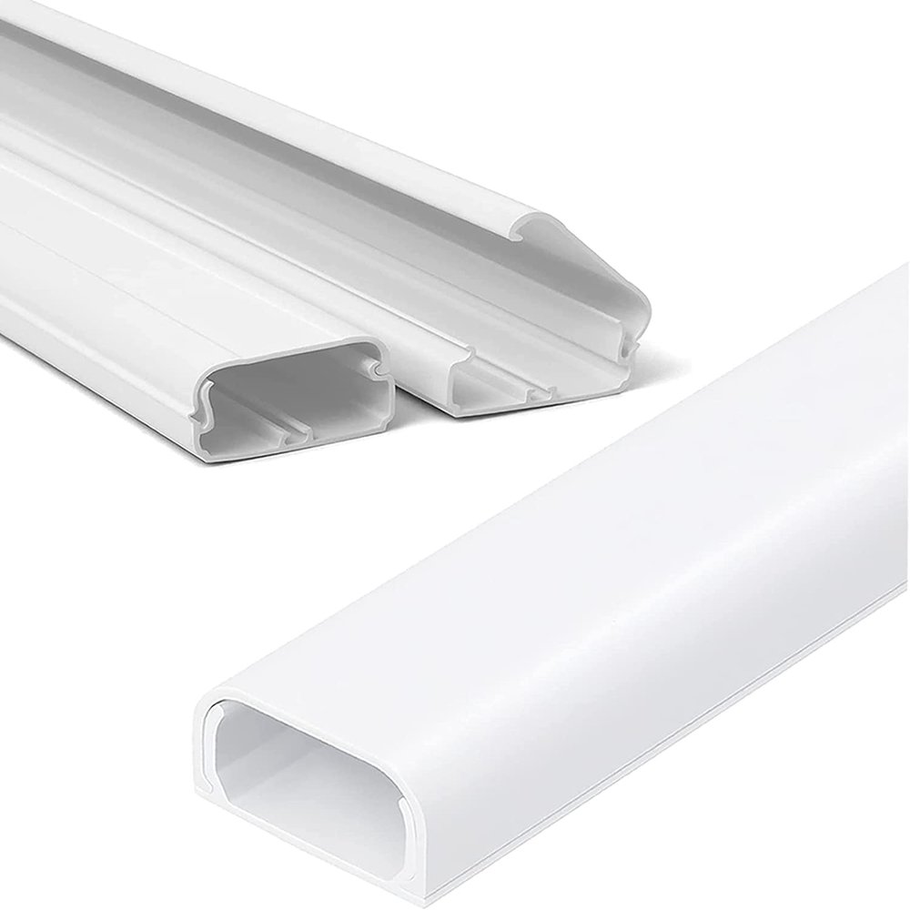 ZhiYo 68in Cord Hider Wall, L & 31.5in Cable Concealer Bundle