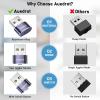 AUEDROT Mouse Jiggler Undetectable Metal USB Mouse Mover with Switch Button, Automatic Mini Mouse Shaker with 2 Jiggle Modes, Plug and Play, Keep Computer/Laptop Awake, Purple, 2 PCS view 4