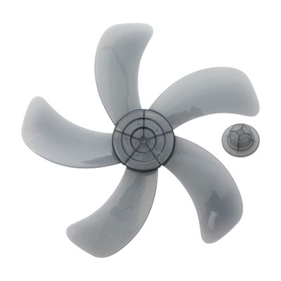 Zaldita Plastic Fan Blade Replacement for Standing Pedestal Fan Table Fanner General Accessories with Nut Cover Type L 16 Inch