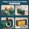 Leaton Hand Crank Emergency Radio, NOAA Weather Radio AM/FM,10000mAh view 4