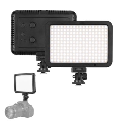 Andoer 22W Video Light Kit Photography Fill Light with C-Clamp Stand 216PCS Lamp Beads Bi-Color Temperature 3200-5500K Dimmable Brightness Ball Head Remote Control for Gaming Video Recording Video