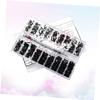 POPETPOP Miniature Screw Set Countersunk Round Precision Small Screws for Glasses Watches and Electronics Repair Organized Transparent Storage Case view 3