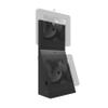 CTA Digital Dual Tablet Mount  CTA Dual VESA Desk Mount with Storage Compartment for use Security Enclosures and Other 75 x 75 and 100 x 100 Compatible VESA Mounts (ADD-2VDMB) - Black view 1