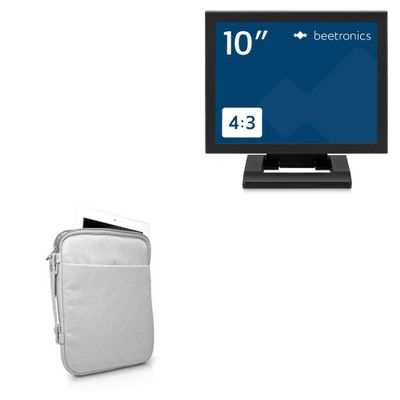 BoxWave Case Compatible with Beetronics 10VG7M - Quilted Carrying Bag, Soft Synthetic Leather Cover w/Diamond Design - Cool Grey