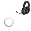 BoxWave Smart Gadget Compatible with HyperX Cloud Flight S - MagnetoSafe Ring, Add Magnet Functionality Adhesive Alloy - Metallic Silver view 1