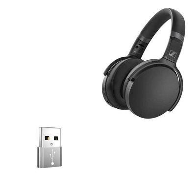 BoxWave Adapter Compatible with Sennheiser HD 450BT - USB-A to C PortChanger (5-Pack), Type-C OTG Convert Charging Data Adapter - Metallic Silver