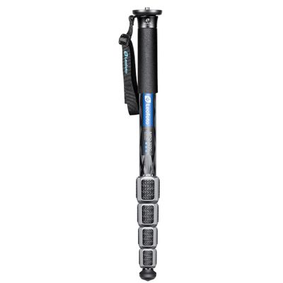 Leofoto MPQ-325C Monopod, Premium Carbon Fiber, Water-Resistant, 5 Leg Section, Convertible Mounting Stud, Wrist Strap (Black)