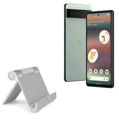 BoxWave Stand and Mount Compatible with Google Pixel 6a - VersaView Aluminum Stand, Portable, Multi Angle Viewing Sturdy