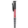 Leofoto MPQ-325C Monopod, Premium Carbon Fiber, Water-Resistant, 5 Leg Section, Convertible Mounting Stud, Wrist Strap (Red) view 1