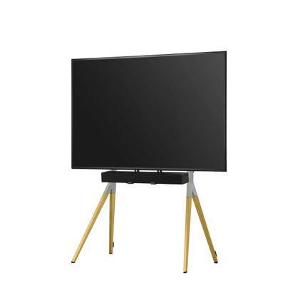 One For All WM7482 Falcon Floor TV Stand, 32-70 in, Oak/Silver, Flat Screen