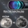 SpectrumOI Telescope for Kids, Telescope for Adults Astronomy Gifts, Telescope for Kids 8-12 - Premium EQ Refractor Telescope 80mm Aperture with Aspherical Eyepiece view 4