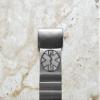 NICKSTON Engraved Strap Band Compatible with Garmin Fenix 7X Solar Sapphire 6X Pro 5X Plus Fenix 3 Descent Mk1 Mk2 Mk2i Silver Stainless Steel Bracelet S-MS2-A26 (6.5" (165mm) Wrist Size) view 2